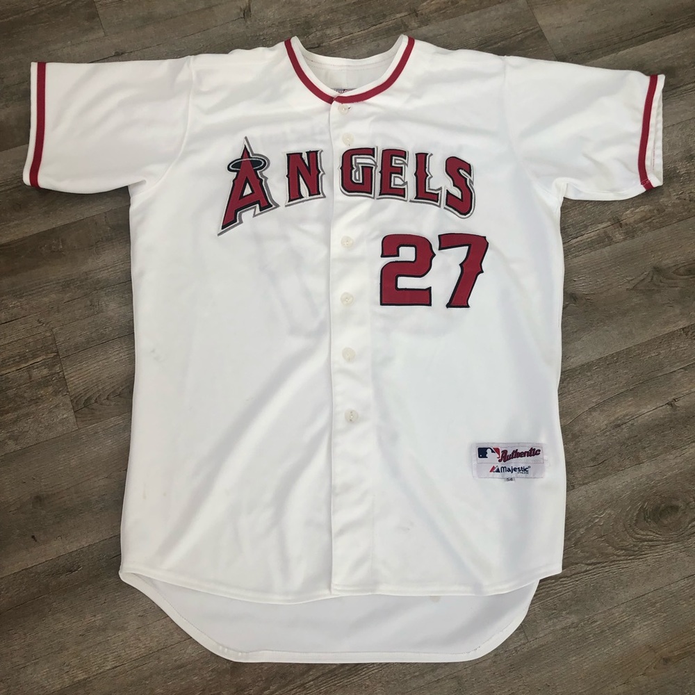 Majestic Vladimir Guerrero  #27 Anaheim Angels MLB Jersey White Mens Size XL
